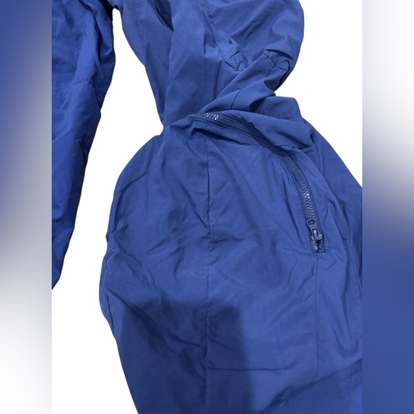 Urban Outfitters Sz 2 LUNA Nylon Cargo Blue Balloon Parachute Pant Zippers Y2K - Picture 16 of 16